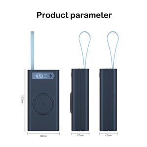 Paquete de 12 estuches para baterías 18650, PD22.5W <span class=keywords><strong>QI</strong></span> 15W, alta capacidad, linterna (sin baterí<span class=keywords><strong>a</strong></span>), pantalla LCD, fácil transporte - Product Image 2