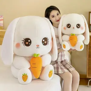 Oem 만들기 제조 업체 디자인 귀여운 부드러운 봉제 인형 애니메이션 인형 귀여운 만화 토끼 당근 봉제 부드러운 장난감