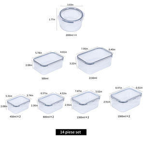 ภาชนะเก็บอาหารพลาสติกภาชนะบรรจุอาหารไมโครเวฟเป็นที่นิยมมากที่สุด - Product Image 5