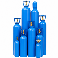 Ensemble de bouteilles d'oxygène avec régulateur, débitmètre, chariot portable, en acier sans soudure, haute pression, pour usage médical, vente en gros