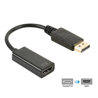 Xput 1080P paire torsadée câble adaptateur vidéo DP DP mâle vers pour HDMI femelle convertisseur cordon pour HDTV