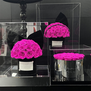 Cadeau de Saint Valentin Rose en gros véritable naturel de longue durée éternel immortel pour toujours éternel préservé fleurs fraîches dans une boîte - Product Image 1