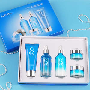 AESTHTANY 8x Hydratation Profonde Acide Hyaluronique – Coffret Soin Visage 5 Pièces : Nettoyant, Tonique, Lotion, Crème Contour des Yeux, Crème Visage - Product Image 4