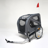 Chariot pliable 2 en 1 pratique, installation facile, poussette personnalisée pour vélo, remorque de voyage pour animaux de compagnie, chat, chien, OEM, transport pratique