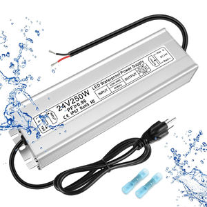 Convertisseur LED 250W 24V, alimentation, transformateur étanche IP67, convertisseur 24V 10.4A pour éclairage LED extérieur, industriel, informatique - Product Image 6