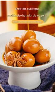 Uova di Quaglia Piccole Confezioni All'Ingrosso, Uova Marinata Speziata, Snack, Casse Intere, Gusti Individuali, Pronte da Mangiare, Marca Yanmengtang, 12 Pezzi - Product Image 2