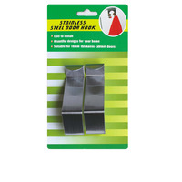 Probebi 430 acier inoxydable sur porte crochet de porte d'armoire pour sac à serviettes et tissu