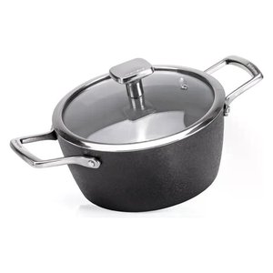 Casseruola Alluminio antiaderente (24cm) con coperchio ARMONIA FINEGRES Nero 0015392052 - Product Image 3