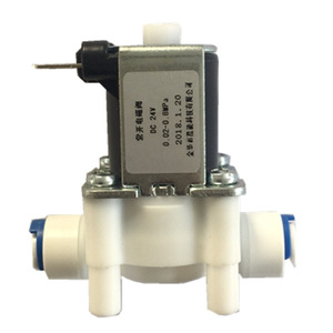 Vanne solénoïde d'entrée à connexion rapide normalement ouverte, pièces de distributeur d'eau pour purificateurs et distributeurs - Product Image 1
