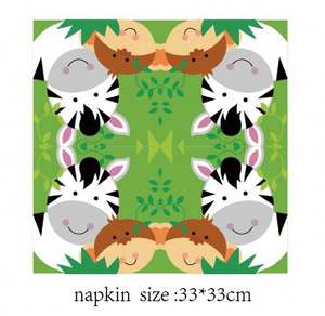 Suministros de fiesta de animales de la selva, 16 platos, cubertería, vasos, decoraciones para cumpleaños de niños, Baby Shower - Product Image 3