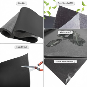Alta calidad, 1/2/3mm de espesor, vinilo cargado en masa, insonorización, modelo 3D, diseño, solución gráfica, <span class=keywords><strong>precio</strong></span> de fábrica, vinilo a prueba de sonido - Product Image 3