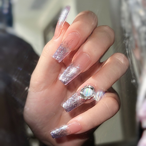 15毫升定制自有品牌素食美容美甲沙龙产品铂金闪光发光二极管紫外线指甲油美甲套装 - Product Image 6