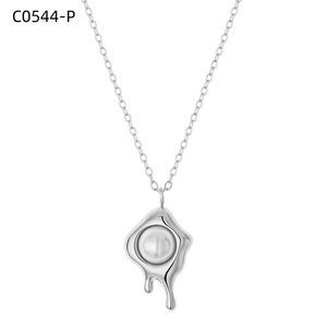 สร้อยคอแฟชั่นมุก C0544 สำหรับผู้หญิงเครื่องประดับคุณภาพสูง - Product Image 1