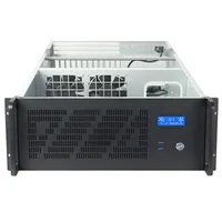Kedatangan Baru 4U 12 PCIE Industrial Server Chassis Plastik ATX dengan Layar Micro Class untuk Penggunaan Rumahan Stok Tersedia dengan Kipas