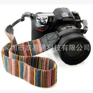 Correa de cámara de estilo artístico vintage, correa de algodón de 3,8 cm para el cuello y el hombro para cámaras DSLR - Product Image 1