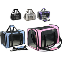 Bolsa de viaje para mascotas, Transportín para gatos, 20 pulgadas, aprobado por la línea aérea, envío directo