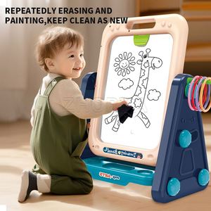 Pizarra de Dibujo Educativa Multifuncional de Doble Cara para Niños Zhorya, Estante de Pintura, Pizarra de Escritura Borrable, Juguetes - Product Image 2