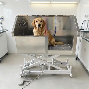 Toda la bañera veterinaria del perro del acero inoxidable Bañera eléctrica del perro de elevación del acero inoxidable - Product Image 6
