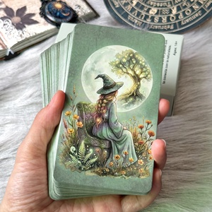 Cartas del Oráculo de la Naturaleza Españolas al por Mayor, <span class=keywords><strong>Baraja</strong></span> de 72 Cartas en Caja, Papel Ecológico, Cartas de Guía Espiritual, 350GSM, <span class=keywords><strong>Tarot</strong></span> Personalizado OEM - Product Image 4