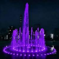 Fontaine carrée personnalisée en acier inoxydable pour villa, fontaine musicale pour petite cour, fontaine de bassin de traitement