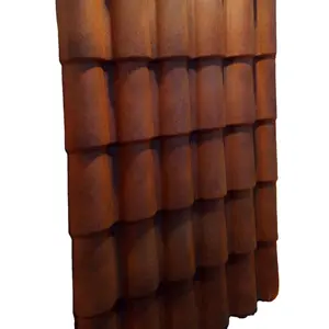 Tuile de toit en PVC émaillée en résine plastique personnalisée à bas prix
