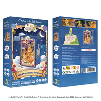 CuteBee Le Petit Prince - Kit de maison miniature DIY sous licence officielle - La Planète et la Rose avec éclairage LED