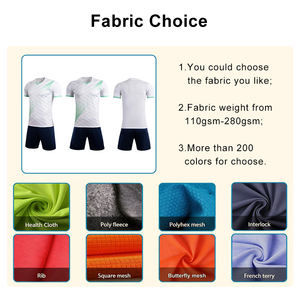 Custom Logo Men's Football Jersey Uniform Breathable 100% Polyester Short Sleeve Soccer <b>Shirts</b> with Digital Print for <b>Summer</b> - Product Image 3