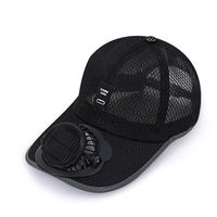 Casquette de baseball pour homme XKENHEAT avec ventilateur à énergie solaire et recharge USB, bord large et ventilé, chapeau de soleil, autonomie de 8 à 16 heures