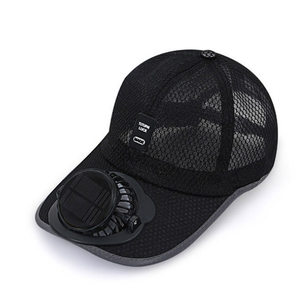 Casquette de baseball pour homme XKENHEAT avec ventilateur à énergie solaire et recharge USB, bord large et ventilé, chapeau de soleil, autonomie de 8 à 16 heures - Product Image 1