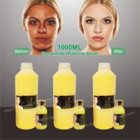 Sérum Concentré Super Éclaircissant Visage & Corps – Élimine les Taches Brunes, Peau Plus Éclatante, Acide Hyaluronique Purifiant, Double Collagène