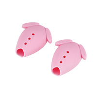 Couvre-pailles en silicone en forme d'animaux mignons, matériau de qualité alimentaire, bouchon de paille réutilisable, fabricant de pièces en silicone personnalisées