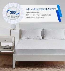 Quilted Waterproof Mattress <strong>Bed</strong> Cover Protector king Size Skin Friendly Microfiber Fitted <strong>Sheet</strong> Hypoallergenic Mattress Cover - Product Image 5