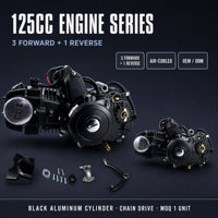 Moteur de moto 125cc à cylindre en aluminium, 3 vitesses avant, pour fabricants de VTT, commande en gros, approvisionnement commercial en gros
