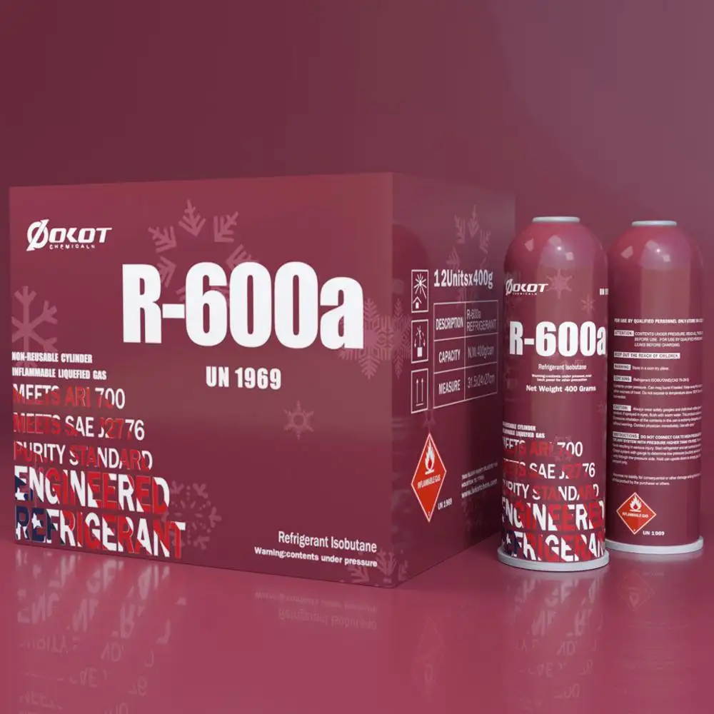 ความบริสุทธิ์สูงสารทำความเย็นก๊าซตู้เย็น R600สำหรับขาย