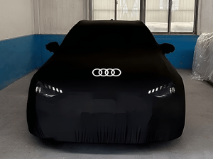 Housse de voiture personnalisée avec logo pour Audi <span class=keywords><strong>A5</strong></span> <span class=keywords><strong>Sportback</strong></span> Coupé quatre portes, tissu doux et élastique, protection intégrale anti-UV et imperméable - Product Image 3
