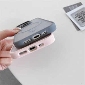 <span class=keywords><strong>Cover</strong></span> per Telefono Trasparente Antiurto con Ricarica Wireless Magnetica, Effetto Pelle Acrilica per <span class=keywords><strong>iPhone</strong></span> 16 Pro Max 15 Plus 14 <span class=keywords><strong>13</strong></span> - Product Image 5