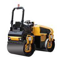 Mini-compacteur routier hydraulique vibrant pour petites machines de construction, 4 tonnes, double tambour, pour asphalte, à vendre