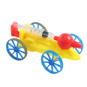 Kit de tige jouet expérience scientifique bricolage Kit de voiture alimenté par pression d'air pour enfants