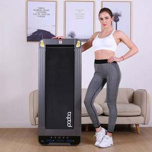 Новый дизайн, электрическая домашняя беговая дорожка с ЖК-экраном, складной ПВХ пластиковый материал, максимальный вес пользователя, 100 кг, тест на пульс - Product Image 3