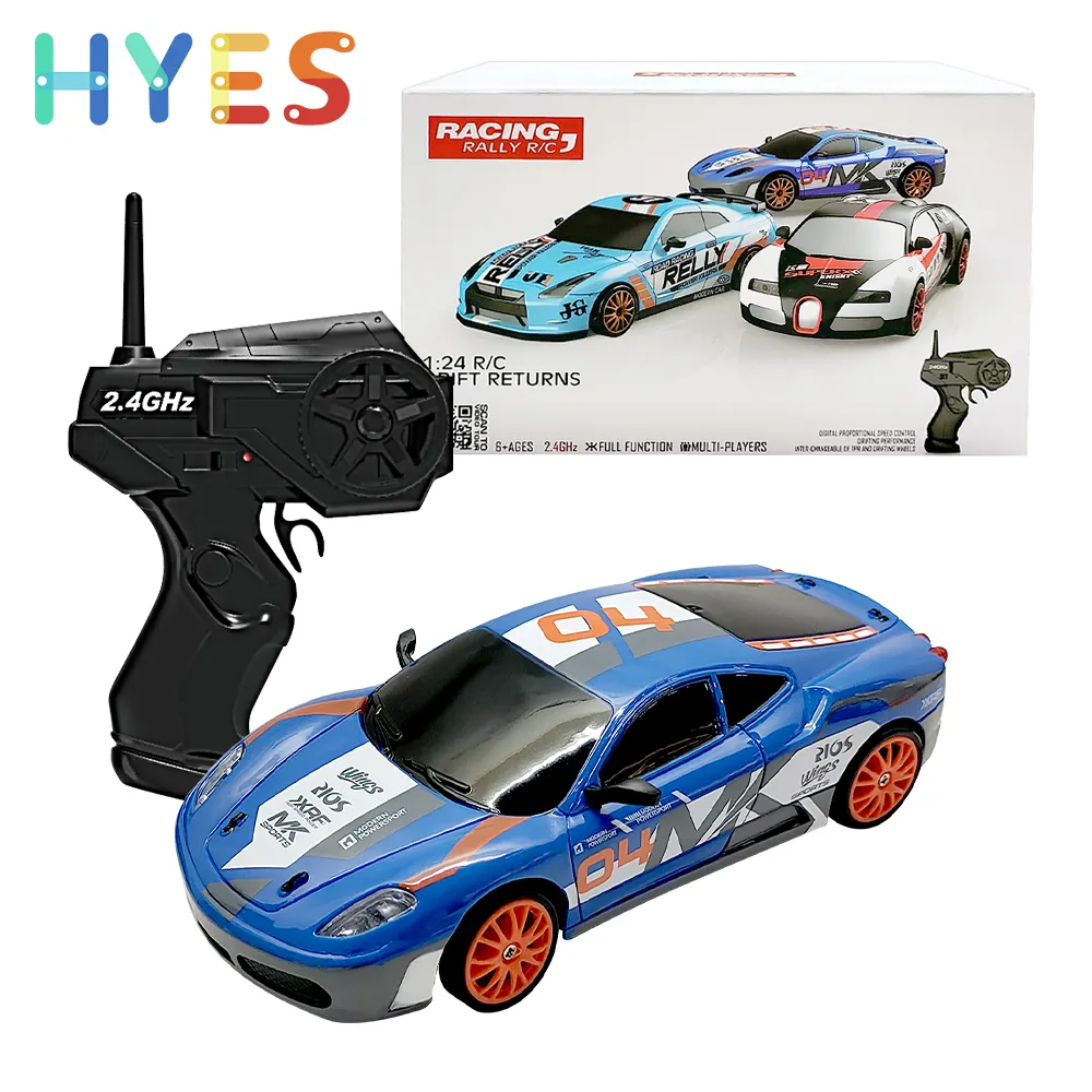 Huiye 2.4G Drift Rc auto da corsa elettrica all'aperto 4Wd radiocomando auto Cool Off Road ad alta velocità Rc auto giocattoli per genitori bambini