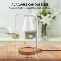 Bougies en métal noir parfum, vente en gros, bougies électriques en métal fondu, chauffe-lampe