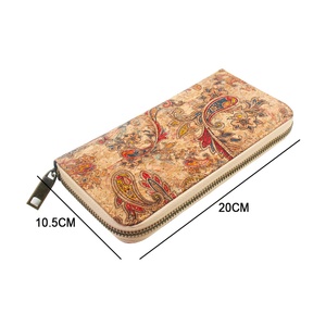 กระเป๋าสตางค์ผู้หญิง Boshiho ทำจากไม้ก๊อก วีแกน ใส่โทรศัพท์ได้ มีซิป ช่องใส่บัตร ช่องใส่เหรียญ เหมาะเป็นของขวัญ - Product Image 2