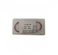 Splitter FBT Tabung Baja Mini 0.9mm Rasio Pembagian 1x2 1/99 hingga 33/67 Kompatibel POE Bahan PVC LSZH