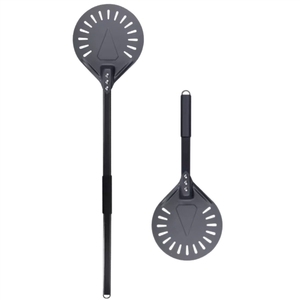 Pelle à <span class=keywords><strong>pizza</strong></span> en aluminium perforée, plusieurs tailles pour utilisation au four, idéale pour la cuisson et le transfert facile des pizzas - Product Image 4