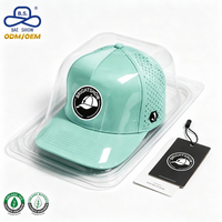 Gorras de Golf OEM de Fábrica, Ligeras, Deportivas, de Color Sólido, Transpirables, con Orificios Cortados con Láser, para Uso Unisex en Exteriores