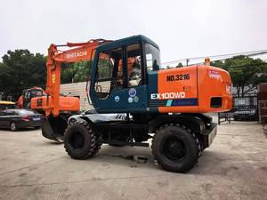 Excavadora Hitachi EX100WD 2023, Pocas Horas de Trabajo, Usada, 10 Toneladas, Capacidad de Cucharón de 0.5m³, Motor Diésel Isuzu, Sistema Hidráulico Original - Product Image 1