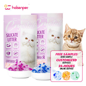 Areia para Gatos de Sílica Gel Cristalina Ecológica, Controle de Odor, Livre de Poeira, Saco de <span class=keywords><strong>3.8L</strong></span> para Atacado - Product Image 1