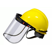 Masque facial anti-éclaboussures, protection de la tête, casques de sécurité pour travaux de construction avec écran facial