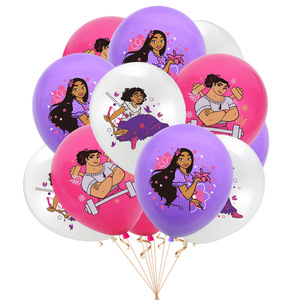 Ensemble de ballons en latex de 12 pouces, magique, maison complète, <span class=keywords><strong>Encanto</strong></span>, thème d'anniversaire, fournitures de décoration de fête - Product Image 6