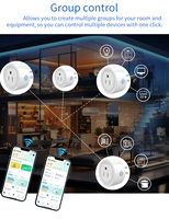 Prolongateur de portée en cuivre et ABS de qualité IP44 Prise contrôlée par Wi-Fi Prise intelligente Évitez les frais de douane supplémentaires pour le marché américain
